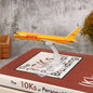 Aviation Replica 16CM 1:400 Scale DHL Freight Machine; Yellow High-Quality Metal Alloy Airplane Model.