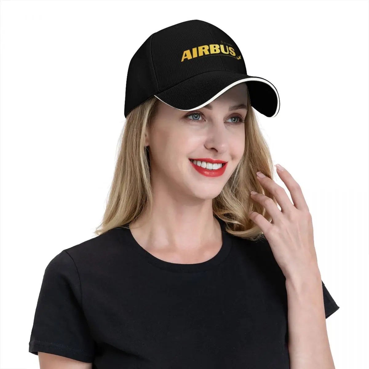 Airbus Golden Logo Baseball Caps Activities Snapback Hat Unisex Hats
