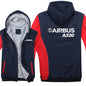 Airbus A320 Hoodies Men Fashion Coat Pullover Fleece Liner Jacket Plane Pilot 320 Airbus Sweatshirts Hoody
