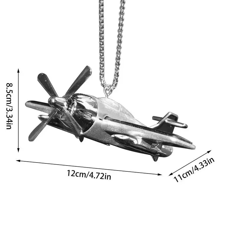 Car Decorative Pendant Solar-Powered Airplane Car Interior Decor Rotating Helicopter Model Car Accessories Car Rearview