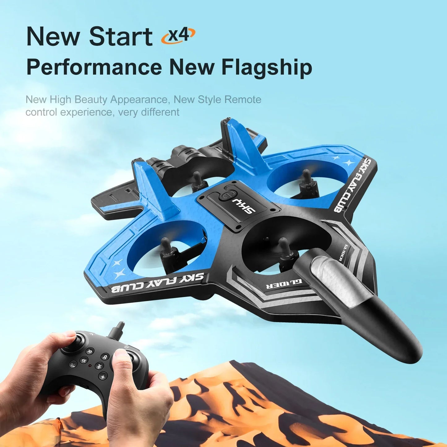 New YP3 Glider Flying Helicopter RC Hobby Jet Plane 2.4G Stunt Remote Control Foam Fighter Airplane Toy Drone With Light