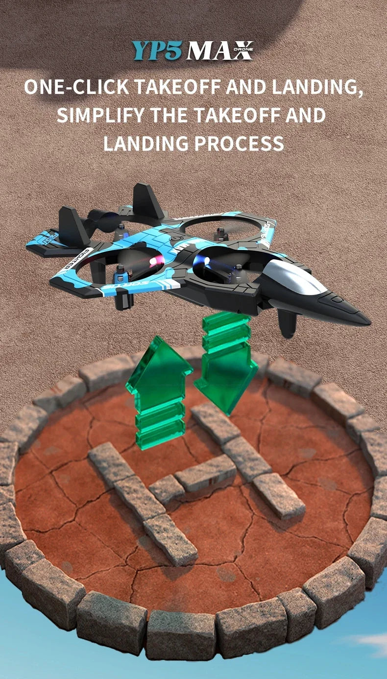 Stunt Light Remote Control Aircraft Four Channel Hovering High Altitude Rolling Special Effects Fighter Four Axis UAV