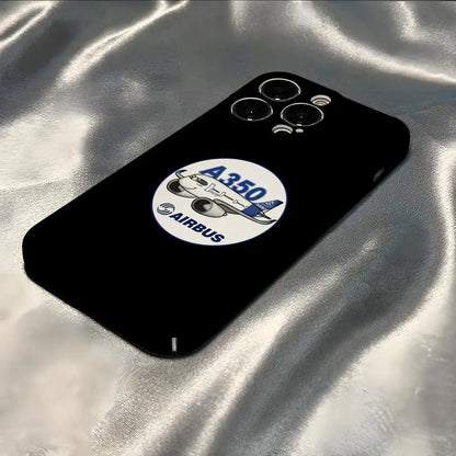 Airbus Logo Phone Case For Iphone 16 Pro Max 15 Pro 13 14 12 11 8 7 Plus X XR XS Max All Inclusive Cover