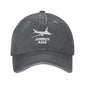 Airbus A330 Captain Baseball Cap Vintage Distressed Washed Airplane Sun Cap for Men Women Outdoor Activities Hats Cap