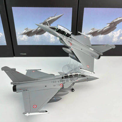 France Air Force Rafale Fighter Jet Airplane Metal Model Military Finished Alloy Simulation Aircraft