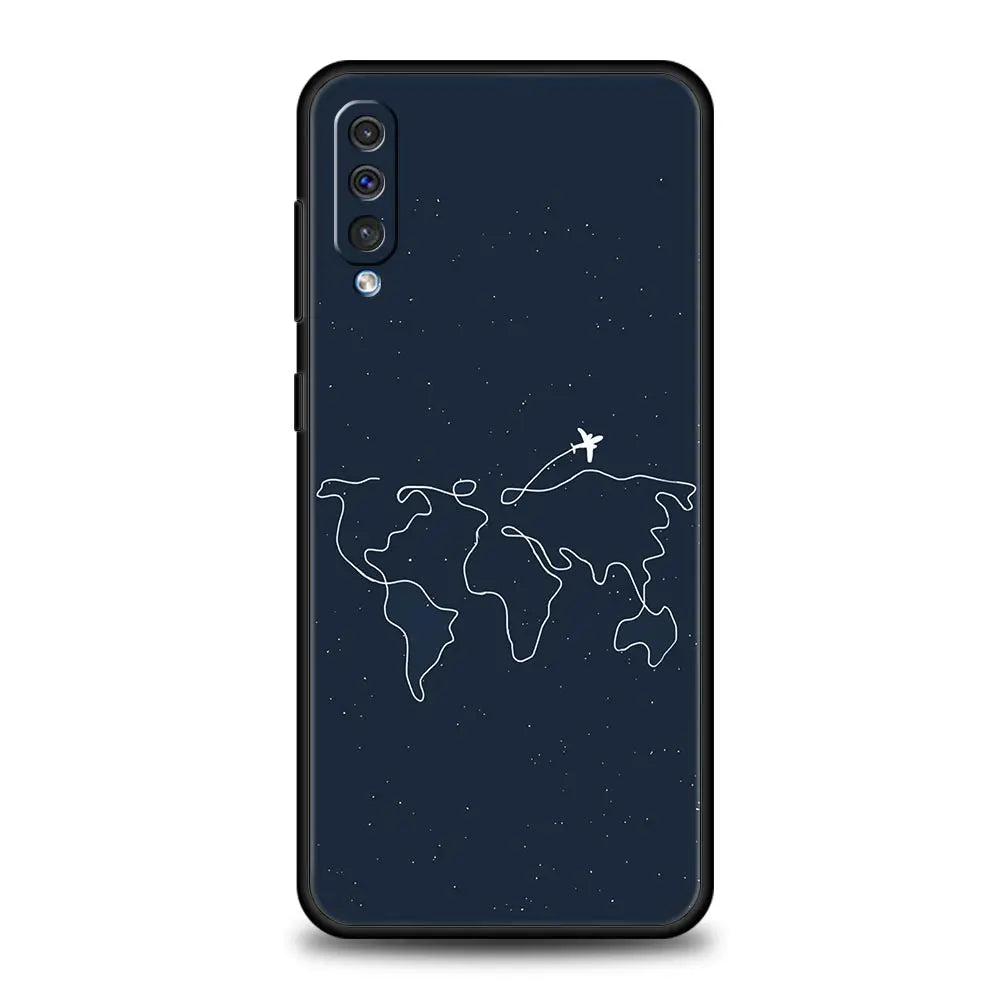 Phone Case For Samsung A56 A36 A26 A54 A52 A24 A14 A50 A70 A40 A06 A12 A22 A34 A42 A32 5G A04s A16 Cover Aircraft Plane Airplane