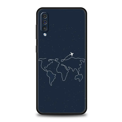 Phone Case For Samsung A56 A36 A26 A54 A52 A24 A14 A50 A70 A40 A06 A12 A22 A34 A42 A32 5G A04s A16 Cover Aircraft Plane Airplane