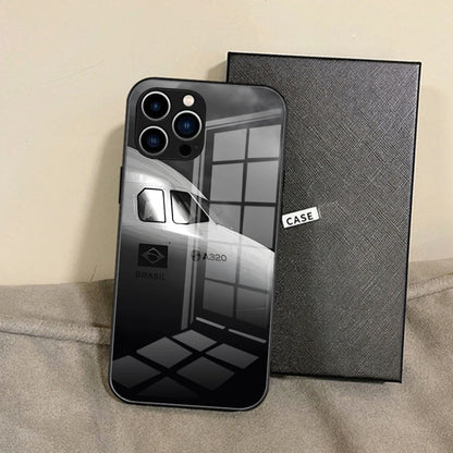 Airbus Logo Phone Case For IPhone 15 Pro Max14 Pro 12 11 13 16 X XR XS 8 7 Plus SE Tempered Glass Back Cover