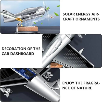 Car Air Freshener Solar Aircraft Decoration Mini Car Perfume Air Freshener Fragrance Car Airplane Ornament Car Accessories