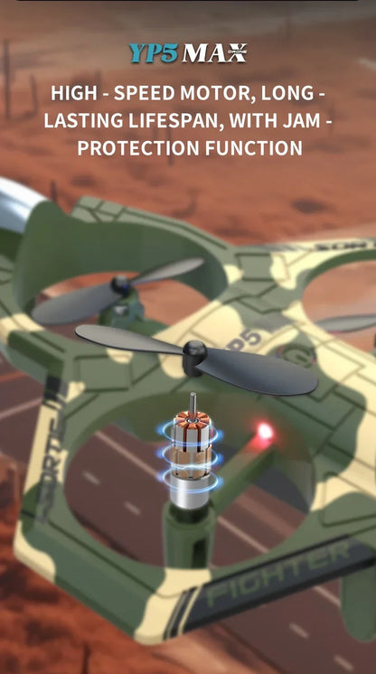 Stunt Light Remote Control Aircraft Four Channel Hovering High Altitude Rolling Special Effects Fighter Four Axis UAV