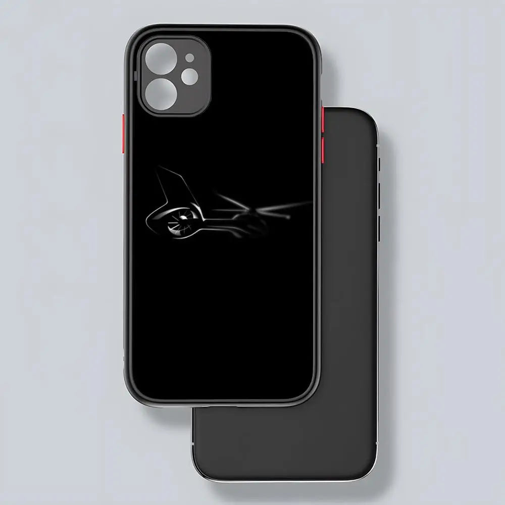 Airbus Logo Phone Case Matte Transparent Back For IPhone 16 15 14 13 12 11 Pro Max X XR XS Plus Cover