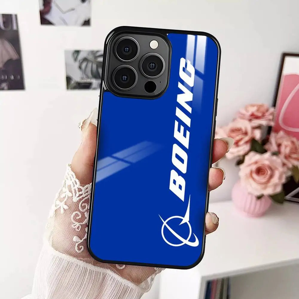 Cool The B_Boeing Design Phone Case MagSafe Magnetic for iPhone 16 15 14 13 12 11 Pro Plus Max Mini Wireless Charger Funda
