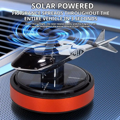 Helicopter Shaped Car Fragrance Diffuser Solar Rotating Feature Delicate Touch for Trendy Vehicle Interiors