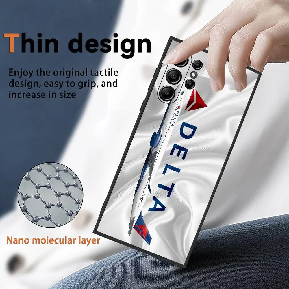 A-Airbus Logo Phone Case For Samsung Galaxy S25 S24 S23 S22 S21 S20 Ultra Plus Shockproof Anti-Slip Frosted Soft Cover Funda