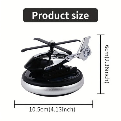 Unscented No fragrance DIY Perfume diffuser helicopter car air freshener solar power rotating decoration ornament dashboard men