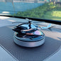 Decoration solar rotating car aircraft Aromatherapy wholesale creative helicopter car Aromatherapy car perfume