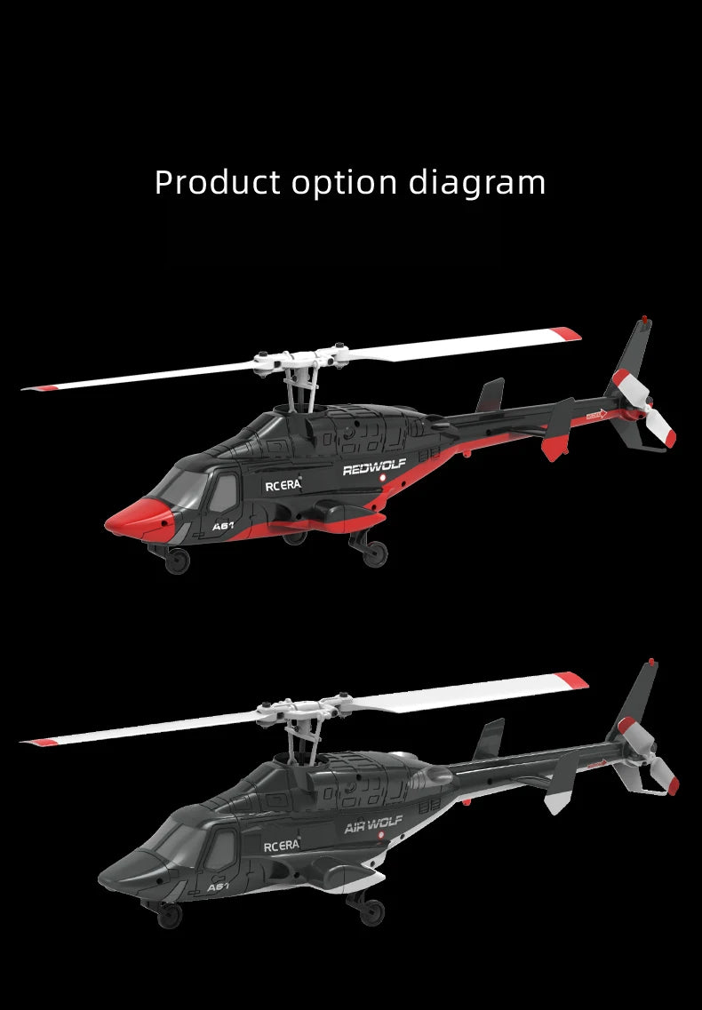 A61 RC Helicopter 2.4G 6-Aixs Gyroscope 4CH Altitude Hold Optical Flow Remote Control Helicopter Toys For Kid Adult