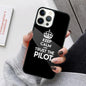Airplane Pilot Epaulette Phone Case For iPhone 17 Air 16 15 14 12 Pro Max Plus Magsafe Magnetic Wireless Charging Cover