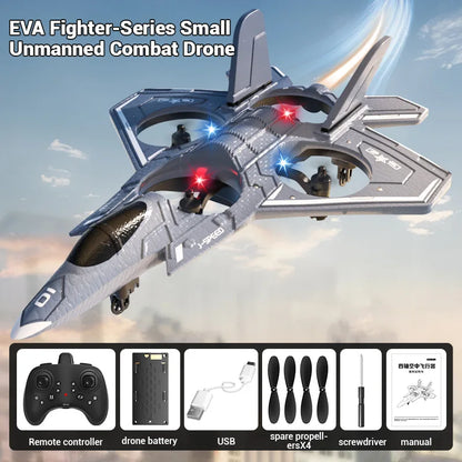 2.4G RC Aircraft with Camera Missile Launch Remote Control Helicopter Fighter Jet EVA Airplane EPP Foam Plane Toys For Kids Gift