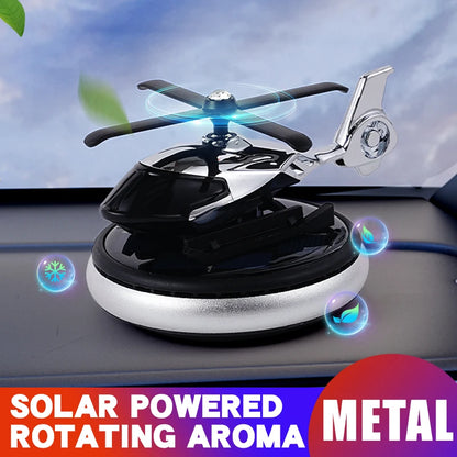 Unscented No fragrance DIY Perfume diffuser helicopter car air freshener solar power rotating decoration ornament dashboard men