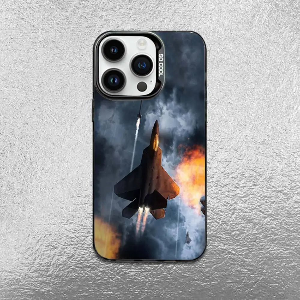 Fighter Plane Poster F-22 raptor Phone Case For iPhone
