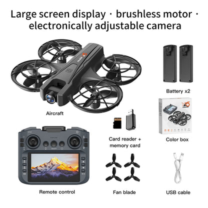 2025 YL05 Drone 8K HD Camera Screen Remote Control Brushless RC Helicopter 360° Flip Quadcopter Dron RC Toys Gift For Kid Boy