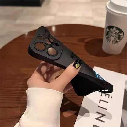 Mountain Peak Aircraft Phone Case for iPhone 17 16 14 15 11 12 13 Pro Max Air 16E 7 8 Plus SE2 XR X XSMAX Shockproof Matte Cover