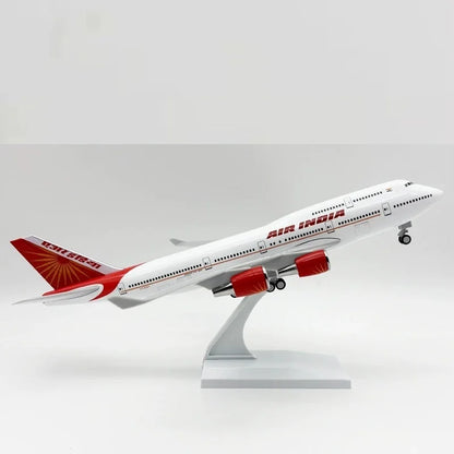 Display toy planes for kids 30cm India Airlines B747 Airplane Model Diecast Resin 1/250 Scale Planes Toy For Children