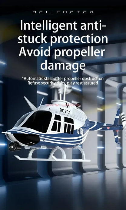 RC ERA C138 BELL 206 Jet Ranger 6-axis Gyro Stabilized Altitude Hold 4ch RC Helicopter Aircraft Hobby for Adults -RTF