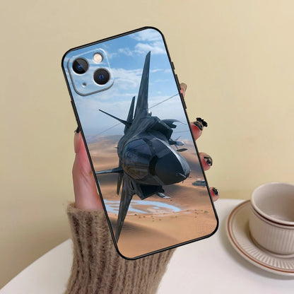 Fighter Planes Phone Case For iPhone 15 14 Plus 11 12 13 16 Pro Max Mini 7 8 X XR XS Max Cover