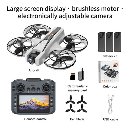 2025 YL05 Drone 8K HD Camera Screen Remote Control Brushless RC Helicopter 360° Flip Quadcopter Dron RC Toys Gift For Kid Boy