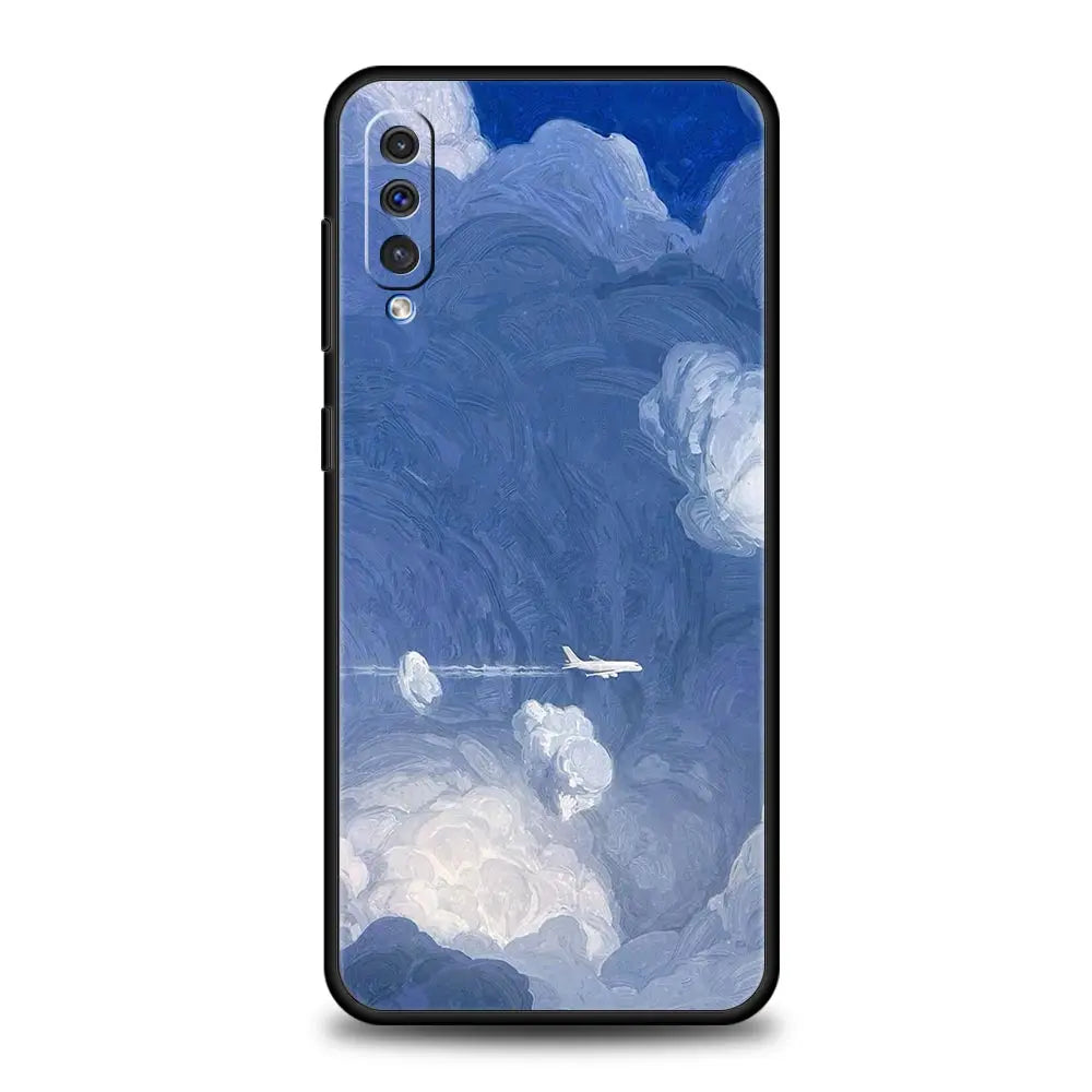 Phone Case For Samsung A56 A36 A26 A54 A52 A24 A14 A50 A70 A40 A06 A12 A22 A34 A42 A32 5G A04s A16 Cover Aircraft Plane Airplane