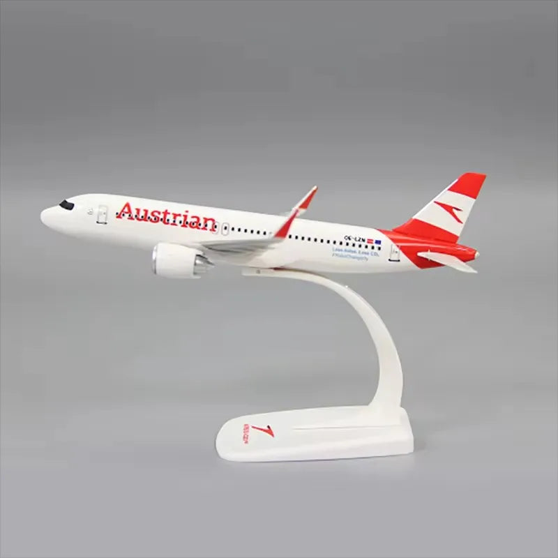 A320 Neo Austrian Airlines 1/200 Scale A320 ABS Plastic Building Block Assembly Airplane Model Toy Airplane Collection Display