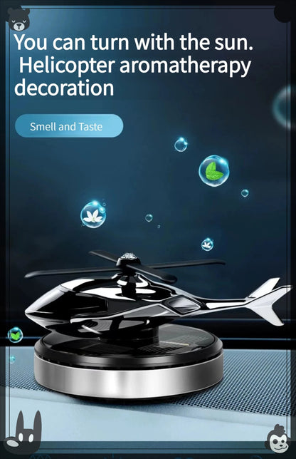 Helicopter Styling Solar Car air freshenerDecorative Aromatherapy Car interior accessories Propeller rotary perfume diffuser