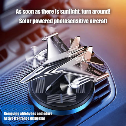 Car Air Freshener Solar Propeller Fighter Car Interior Decoration Accessories Long-lasting Fragrance Car Interior Decorations