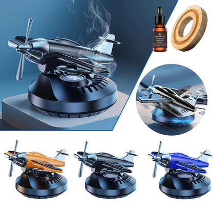 New Solar Car Air Freshener Helicopter Car Ornaments Accessories Decoration Propeller Rotating Auto Flavoring Perfume Diffuser