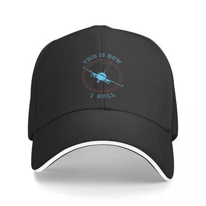 This Is How I Roll Pilot Aircraft Airplane Lover Baseball Cap Men Hats Women Visor Outdoor Snapback Caps