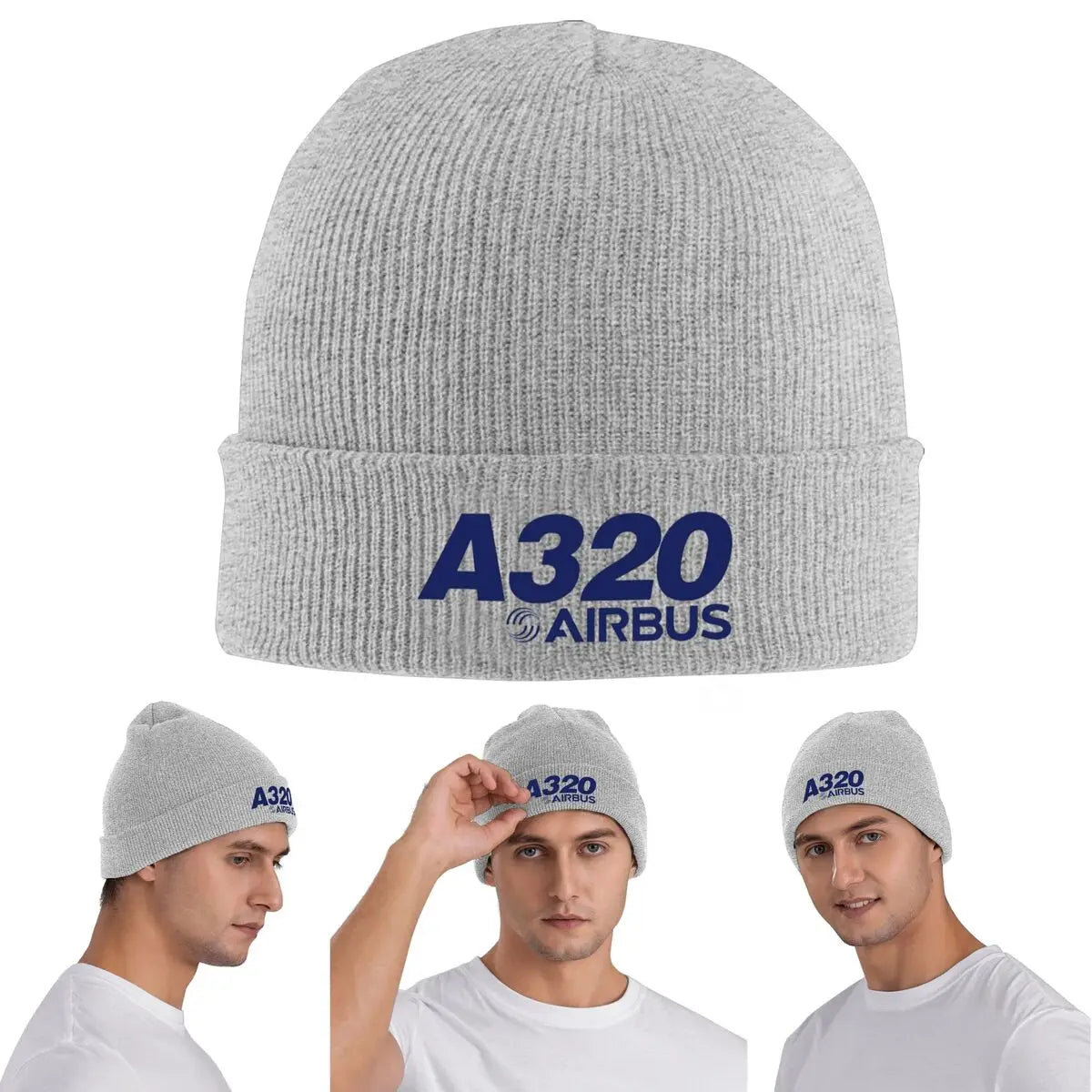 Airbus A320 Logo Warm Knitted Cap Winter Knit Bonnet Hat Skullies Beanies Hip Hop Caps for Unisex