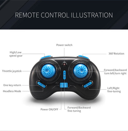 H36 Mini Drone 6-Axis Headless FPV Drones Pocket Remote Control Helicopter Plane RC Dron Quadcopter Toys Christmas Gift for Kids