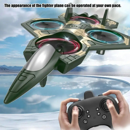 EPP Foam Remote Control Foam Fighter RC Drones Rechargeable Glider Flying Helicopter Toy Portable with Light RC Hobby Jet Plane