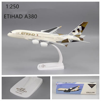 Model Singapore A380/Emirates Wildlife/British /France /Lufthansa Air Airline Aircraft Collection