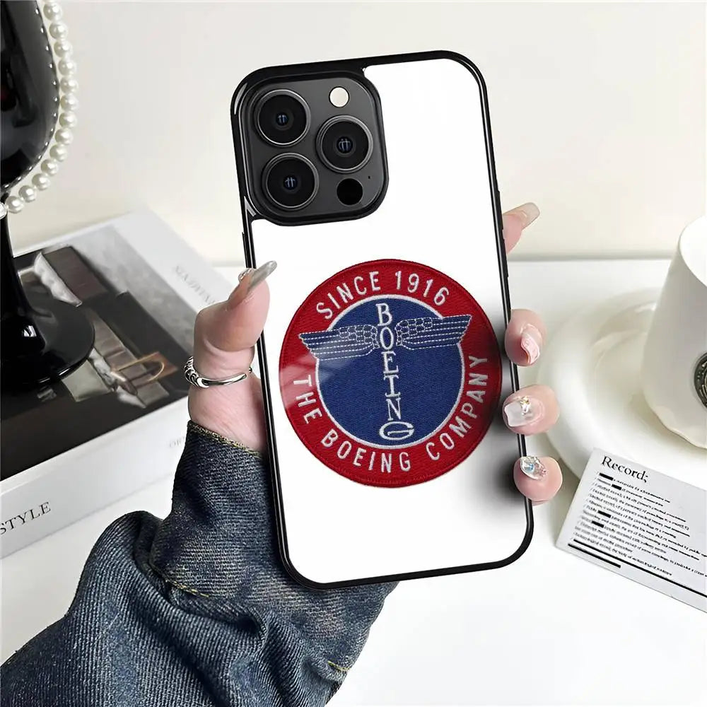 Cool The B_Boeing Design Phone Case MagSafe Magnetic for iPhone 16 15 14 13 12 11 Pro Plus Max Mini Wireless Charger Funda