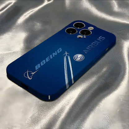 Airbus Logo Phone Case For Iphone 16 Pro Max 15 Pro 13 14 12 11 8 7 Plus X XR XS Max All Inclusive Cover