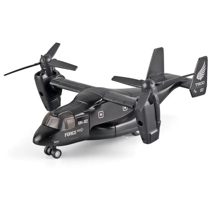 Diecast Alloy Simulated Osprey Transporter Fighter Aircraft Aviation Model Military Transport Aircraft Kid Toy Collect Ornament