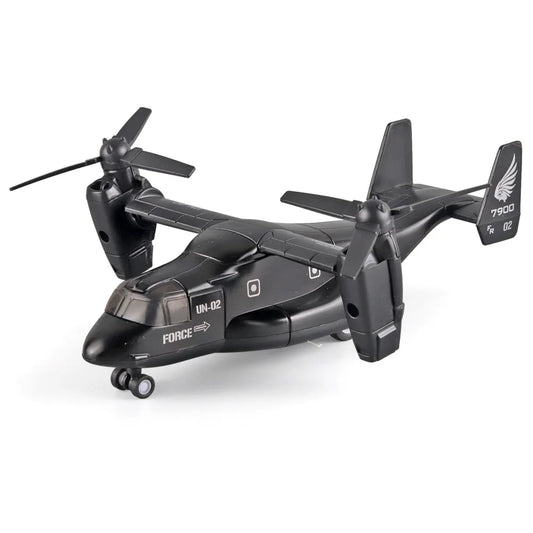 Diecast Alloy Simulated Osprey Transporter Fighter Aircraft Aviation Model Military Transport Aircraft Kid Toy Collect Ornament