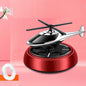Vehicle Diffuser Air Purifier Solar Powered Rotating Styled Like Airplane for Car and Table Use with Plant Extract Scent