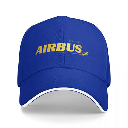 Airbus Golden Logo Baseball Caps Activities Snapback Hat Unisex Hats