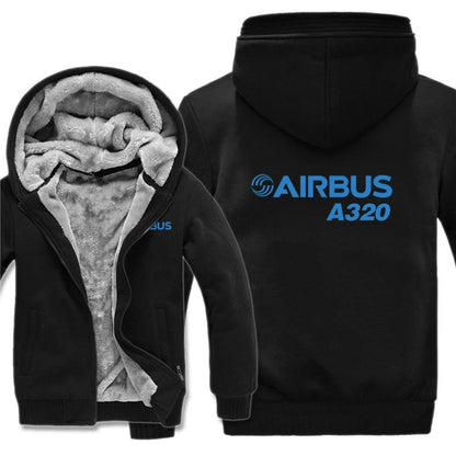 Airbus A320 Hoodies Men Fashion Coat Pullover Fleece Liner Jacket Plane Pilot 320 Airbus Sweatshirts Hoody