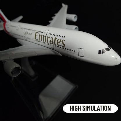 Metal Aircraft Replica Emirates Airlines A380 B777 Airplane Diecast Model Aviation Plane Collectible Toys for Boys
