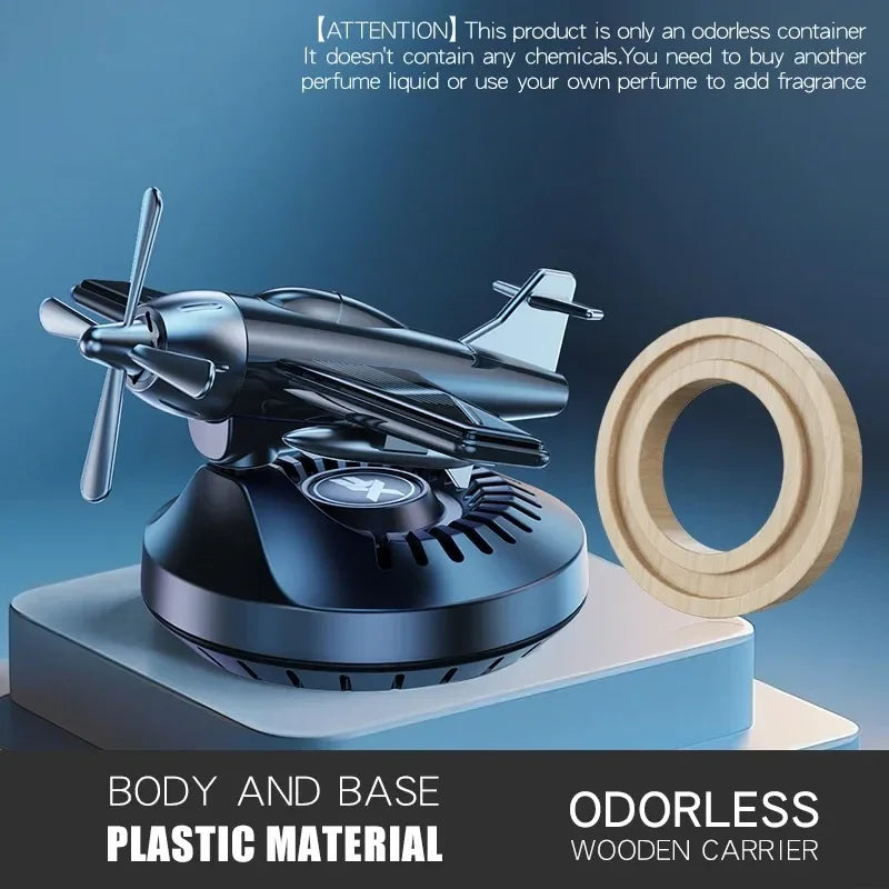 Solar Car Aromatherapy Machine Aircraft Design Diffuser Air Freshener Dashboard